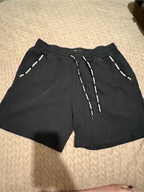 Hollister Black Elastic Waist Shorts with Subtle Logo